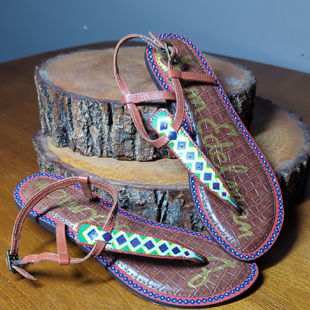 Sam Edelman Brown Gladiator Sandals Size 7